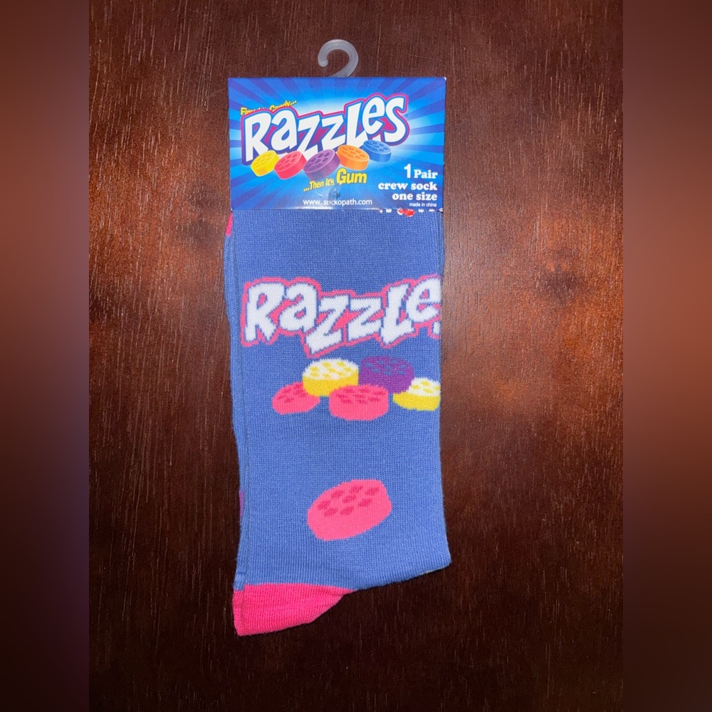 RAZZLES NOVELTY CREW SOCKS NWT MEN’S SHOE SIZE 8-12
